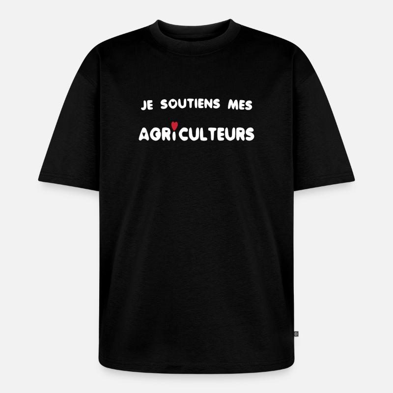 Bauer und Bauer - Unisex Premium Oversized Bio T-Shirt - Schwarz