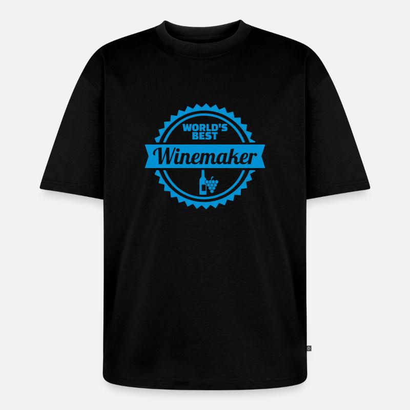 Winzer - Unisex Premium Oversized Bio T-Shirt - Schwarz