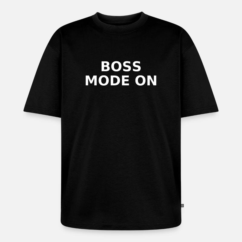 Power-Modus Ein - Unisex Premium Oversized Bio T-Shirt - Schwarz
