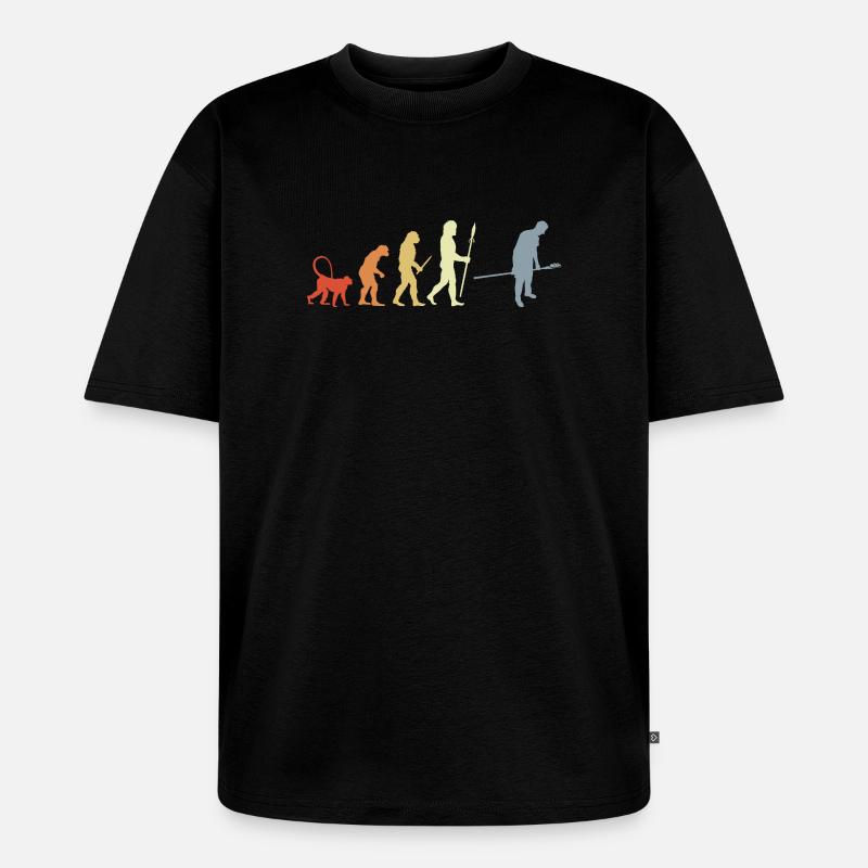 Baker Evolution Retro Look - Unisex Premium Oversized Organic T-Shirt - black