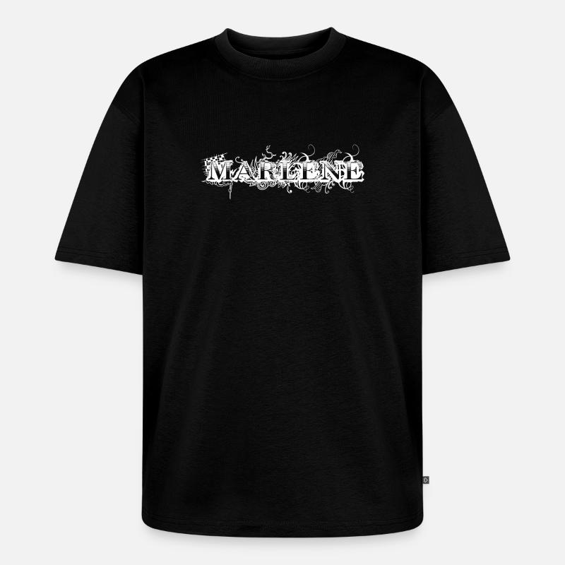 MARLENE - Unisex Premium Oversized Bio T-Shirt - Schwarz