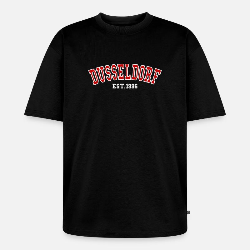 Dusseldorf Est. 1996 - Unisex Premium Oversized Organic T-Shirt - black