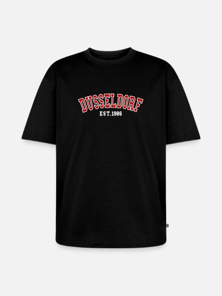 Dusseldorf Est. 1986 - Unisex Premium Oversized Organic T-Shirt - black