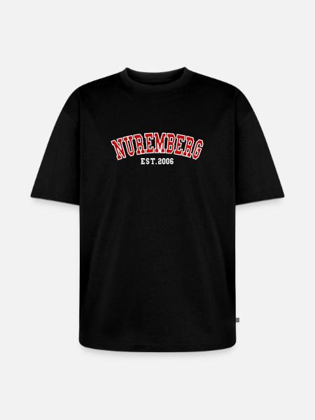 Nuremberg fondée en 2006 - T-shirt Premium bio oversize Unisexe - noir