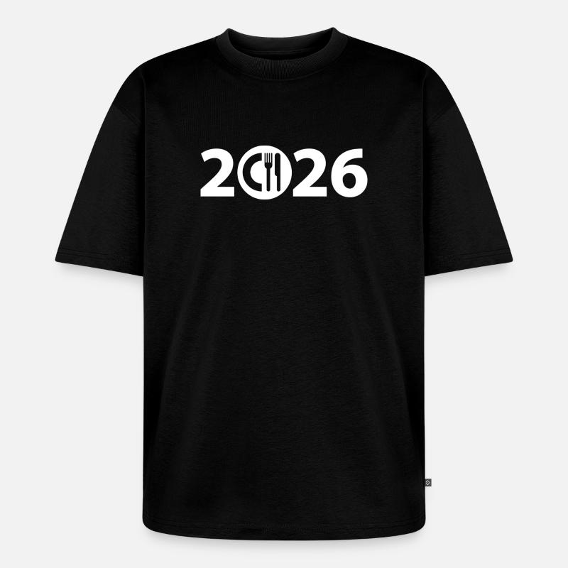 Chef 2026, Chef 2026, Restaurant 2026 - T-shirt Premium bio oversize Unisexe - noir