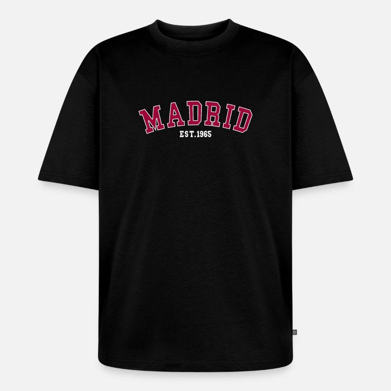 Madrid_Est_1965 - Unisex Premium Oversized Bio T-Shirt - Schwarz