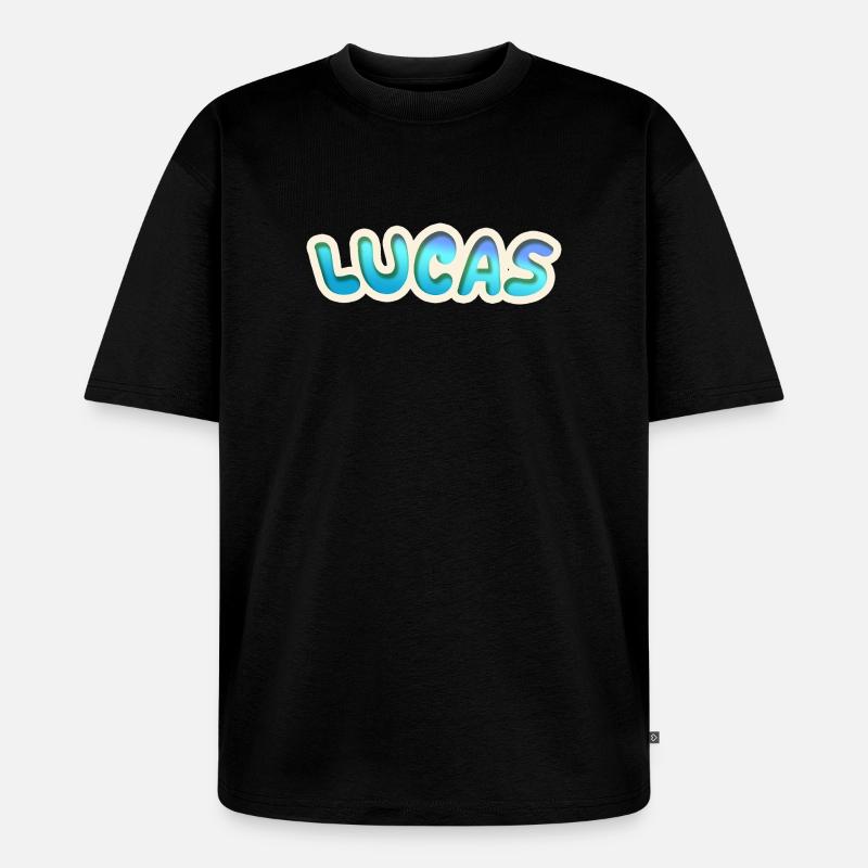 Lucas als Beruf - Unisex Premium Oversized Bio T-Shirt - Schwarz