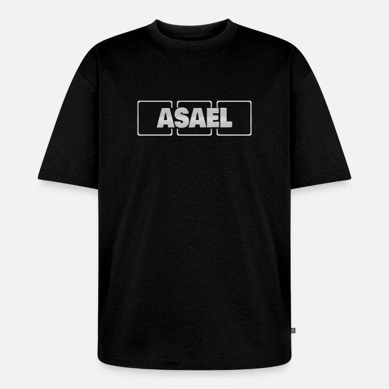 Asael als Geschenkidee - Unisex Premium Oversized Bio T-Shirt - Schwarz