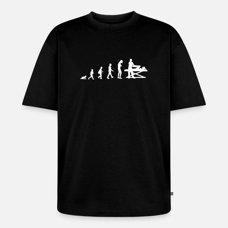 Development into a physiotherapist - Unisex Premium Oversized Organic T-Shirt - black