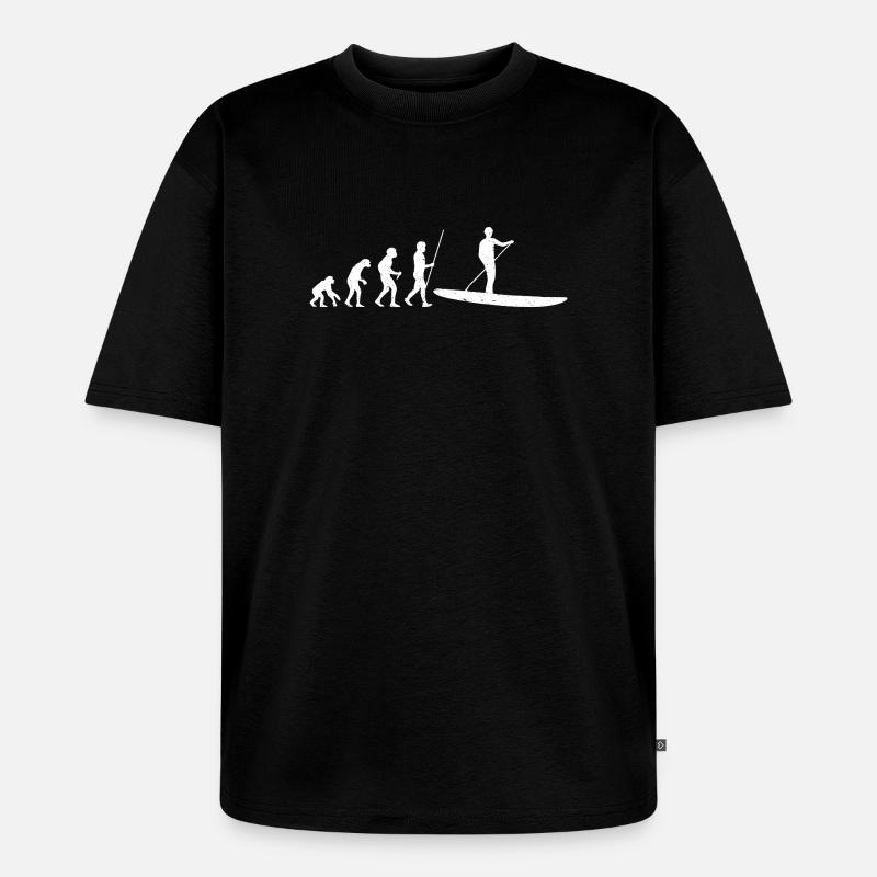 Évolution SUP - T-shirt Premium bio oversize Unisexe - noir