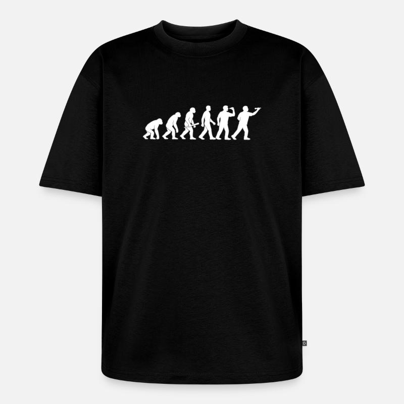 Evolution der Technik - Unisex Premium Oversized Bio T-Shirt - Schwarz