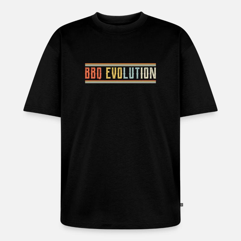 BBQ Evolution Design - Unisex Premium Oversized Bio T-Shirt - Schwarz
