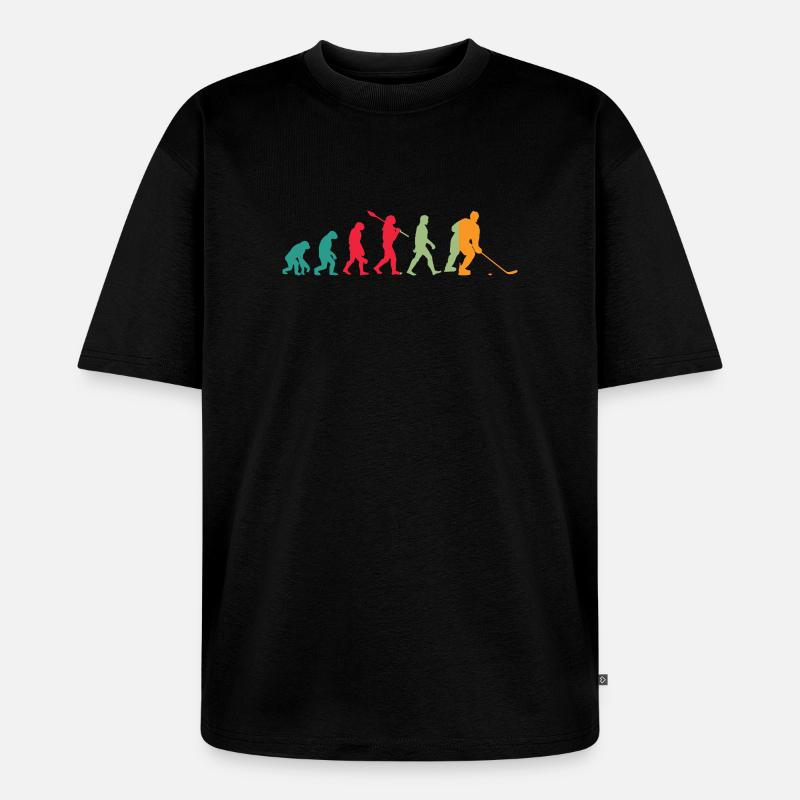 Evolution Eishockey - Unisex Premium Oversized Bio T-Shirt - Schwarz