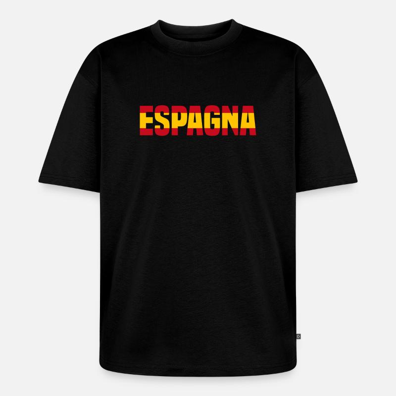 Espagna - T-shirt Premium bio oversize Unisexe - noir