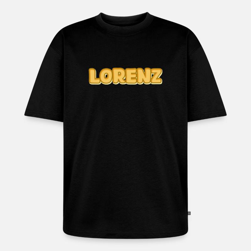 Lorenz Lorenz - Unisex Premium Oversized Bio T-Shirt - Schwarz
