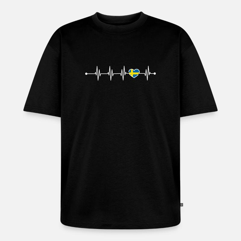 Image de conception en attente - T-shirt Premium bio oversize Unisexe - noir