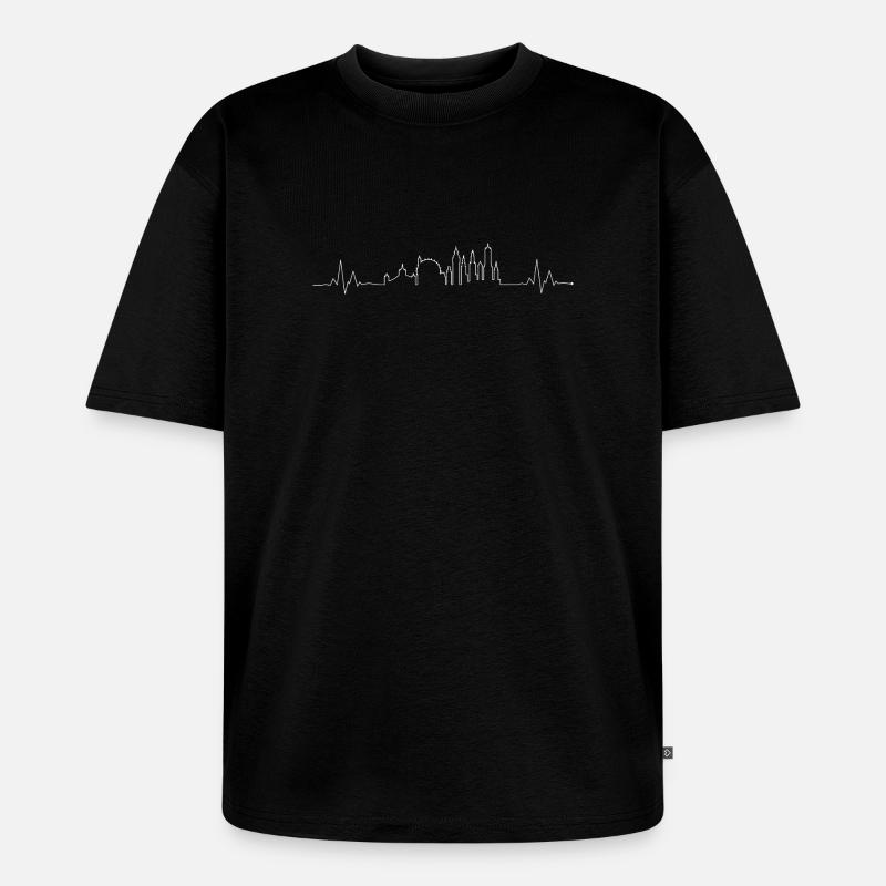 Please upload the design image - Unisex Premium Oversized Organic T-Shirt - black