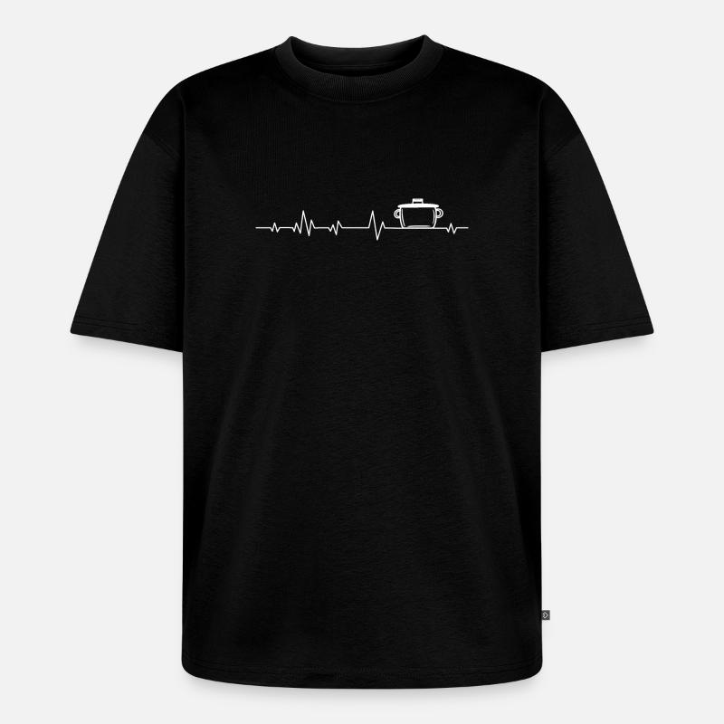 Chef Cook Cooking - Unisex Premium Oversized Organic T-Shirt - black