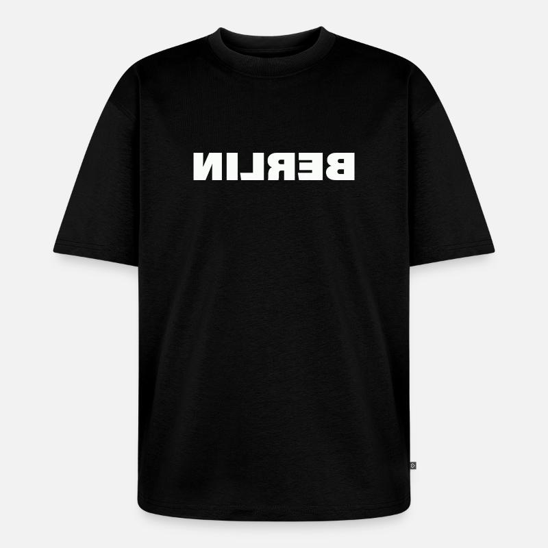 BERLIN - Unisex Premium Oversized Bio T-Shirt - Schwarz