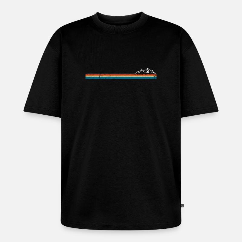 Warten auf Designeingabe - Unisex Premium Oversized Bio T-Shirt - Schwarz