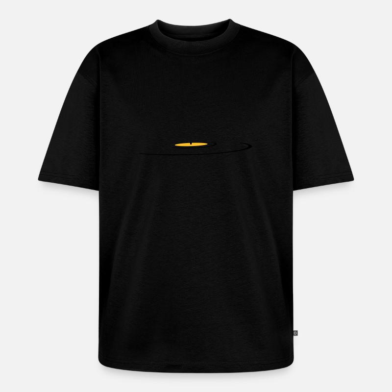 retro, vinyl, old school - Unisex Premium Oversized Bio T-Shirt - Schwarz
