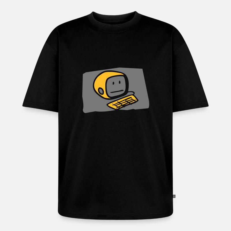 computer2_c - Unisex Premium Oversized Bio T-Shirt - Schwarz