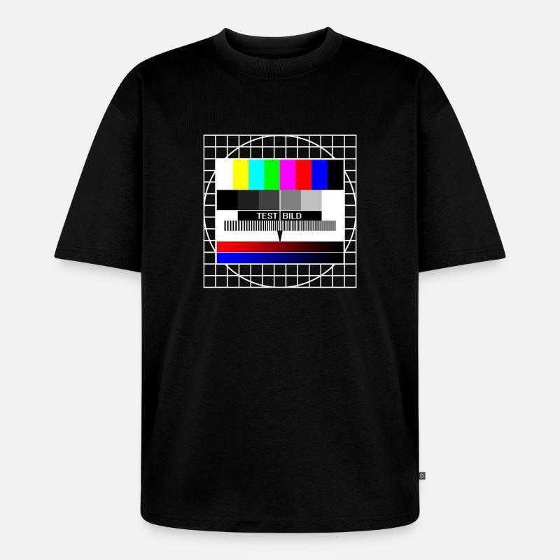 testbild - T-shirt Premium bio oversize Unisexe - noir