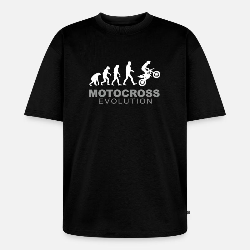 Motocross Evolution - Unisex Premium Oversized Bio T-Shirt - Schwarz