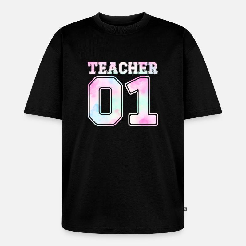 enseignant 01 - T-shirt Premium bio oversize Unisexe - noir