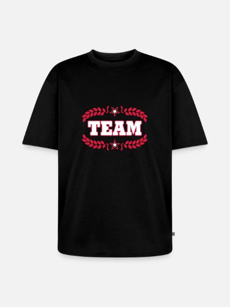 Team - T-shirt Premium bio oversize Unisexe - noir