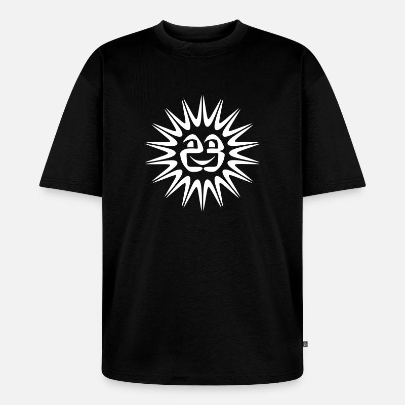 soleil tekno 23 - T-shirt Premium bio oversize Unisexe - noir