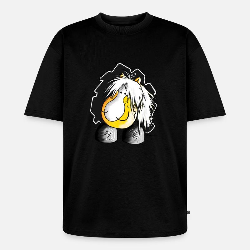 Haflinger - Hafi - Pferd - Unisex Premium Oversized Bio T-Shirt - Schwarz