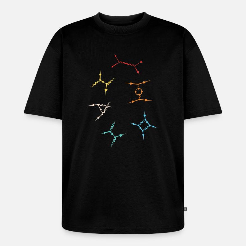 Quantum Physics Quantum Physics Quantum Leap - Unisex Premium Oversized Organic T-Shirt - black