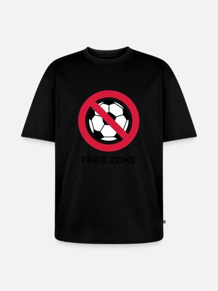 Anti Fussball - Unisex Premium Oversized Bio T-Shirt - Schwarz