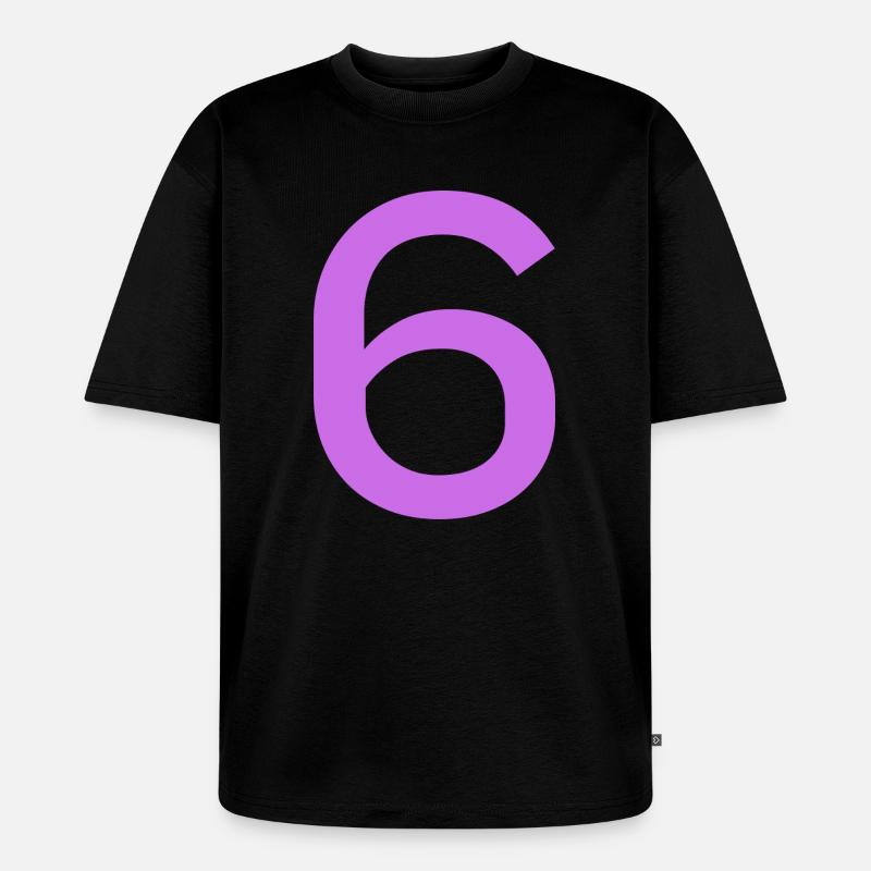 6 - Unisex Premium Oversized Bio T-Shirt - Schwarz