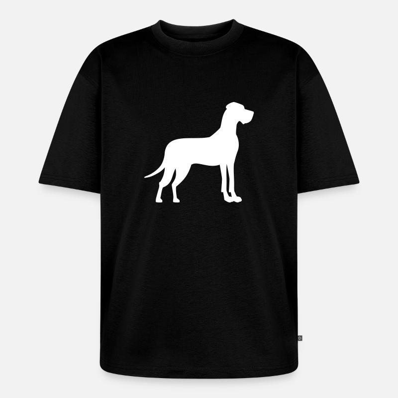 Dogge - Unisex Premium Oversized Bio T-Shirt - Schwarz
