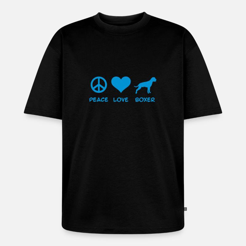 Boxer - Unisex Premium Oversized Bio T-Shirt - Schwarz