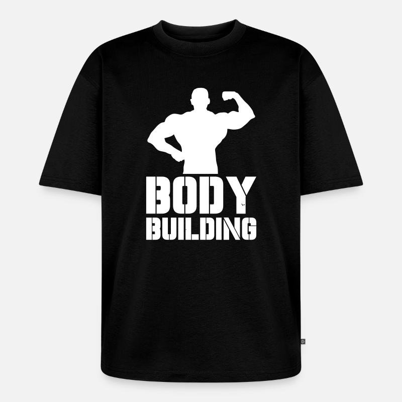 Körperbau Kraftsilhouette - Unisex Premium Oversized Bio T-Shirt - Schwarz