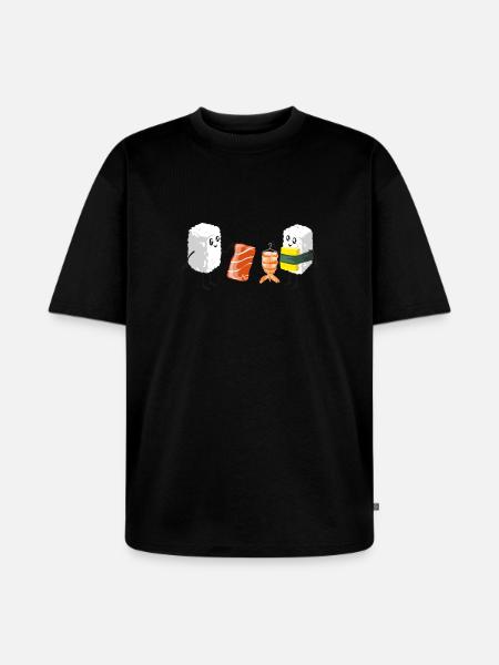 Sushi Shopping - Unisex Premium Oversized Bio T-Shirt - Schwarz