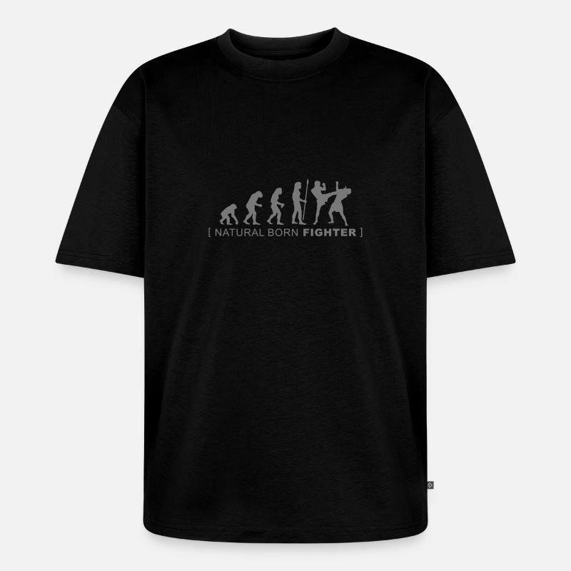 evolution_martialarts - Unisex Premium Oversized Bio T-Shirt - Schwarz