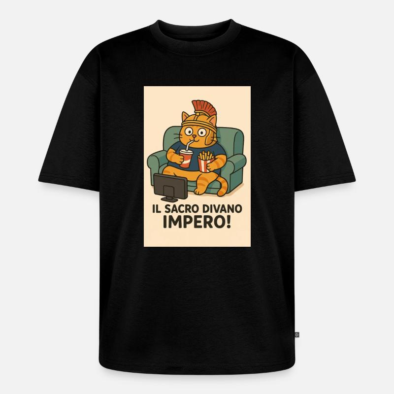Sacro_divano_Impero - Unisex Premium Oversized Bio T-Shirt - Schwarz