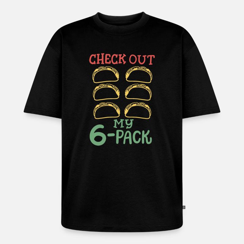 Taco Cinco de Mayo mexikanisch - Unisex Premium Oversized Bio T-Shirt - Schwarz