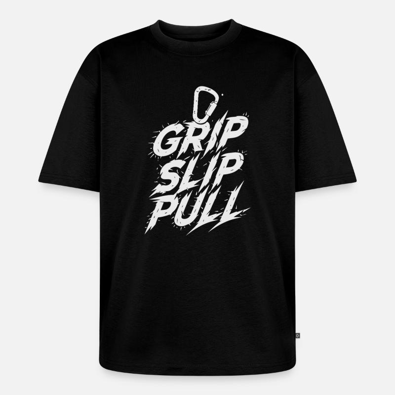 Grip Slip Pull Éclats Urbains - T-shirt Premium bio oversize Unisexe - noir