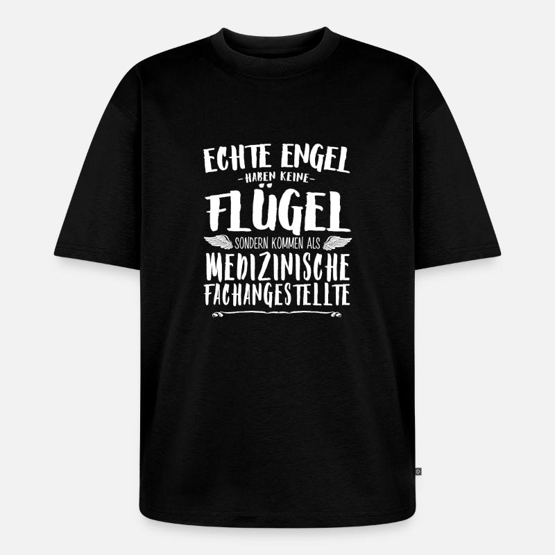 Engel MFA - Unisex Premium Oversized Bio T-Shirt - Schwarz