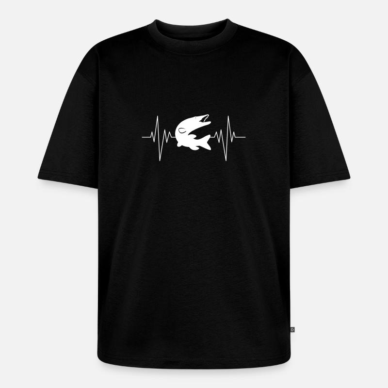 Pike Pulse - Unisex Premium Oversized Bio T-Shirt - Schwarz