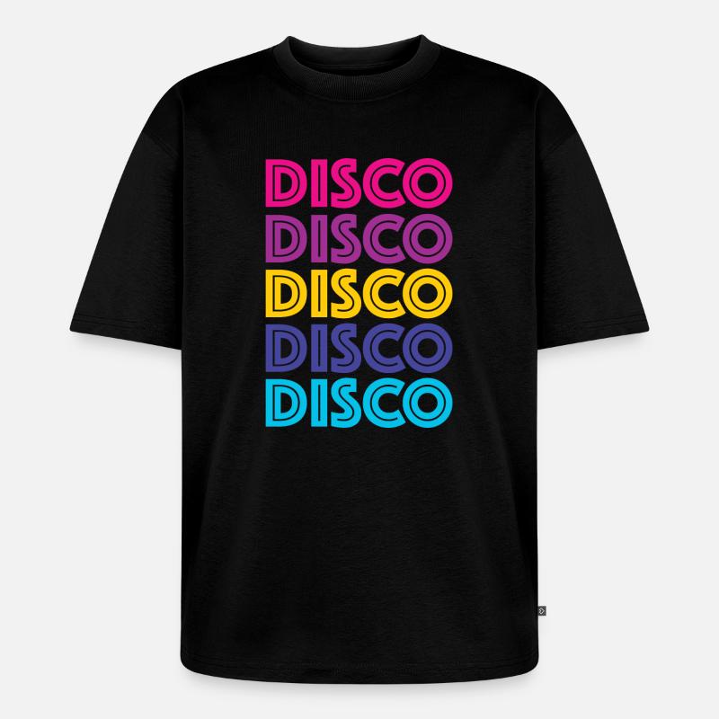Disco Disco Disco - Unisex Premium Oversized Bio T-Shirt - Schwarz