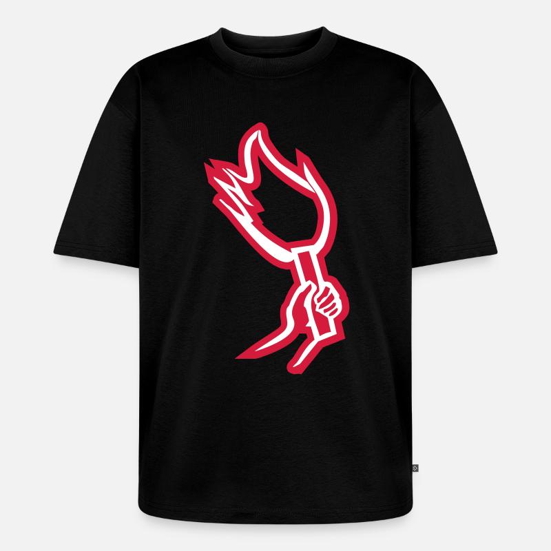 pyro - Unisex Premium Oversized Bio T-Shirt - Schwarz