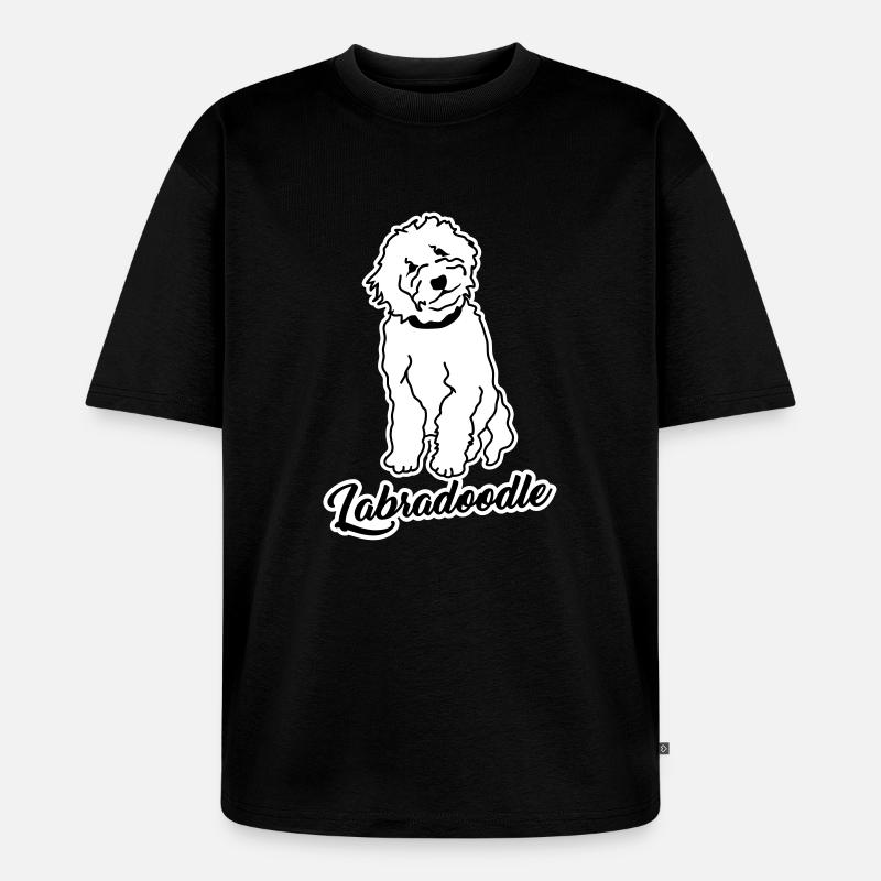 Labradoodle - Unisex Premium Oversized Bio T-Shirt - Schwarz