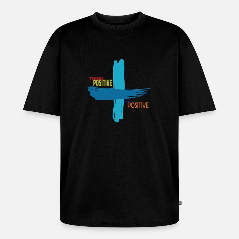 Optimismus - Unisex Premium Oversized Bio T-Shirt - Schwarz