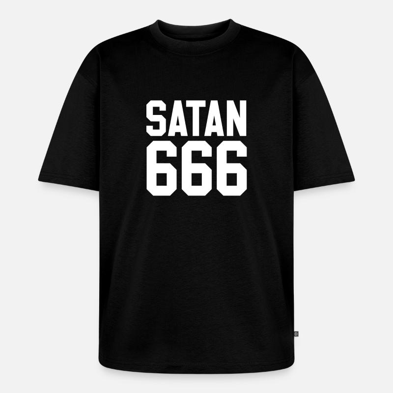 Team Satan - Unisex Premium Oversized Bio T-Shirt - Schwarz